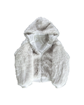 WHITE FUR JACKET UNISEX