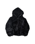 BLACK FUR JACKET UNISEX