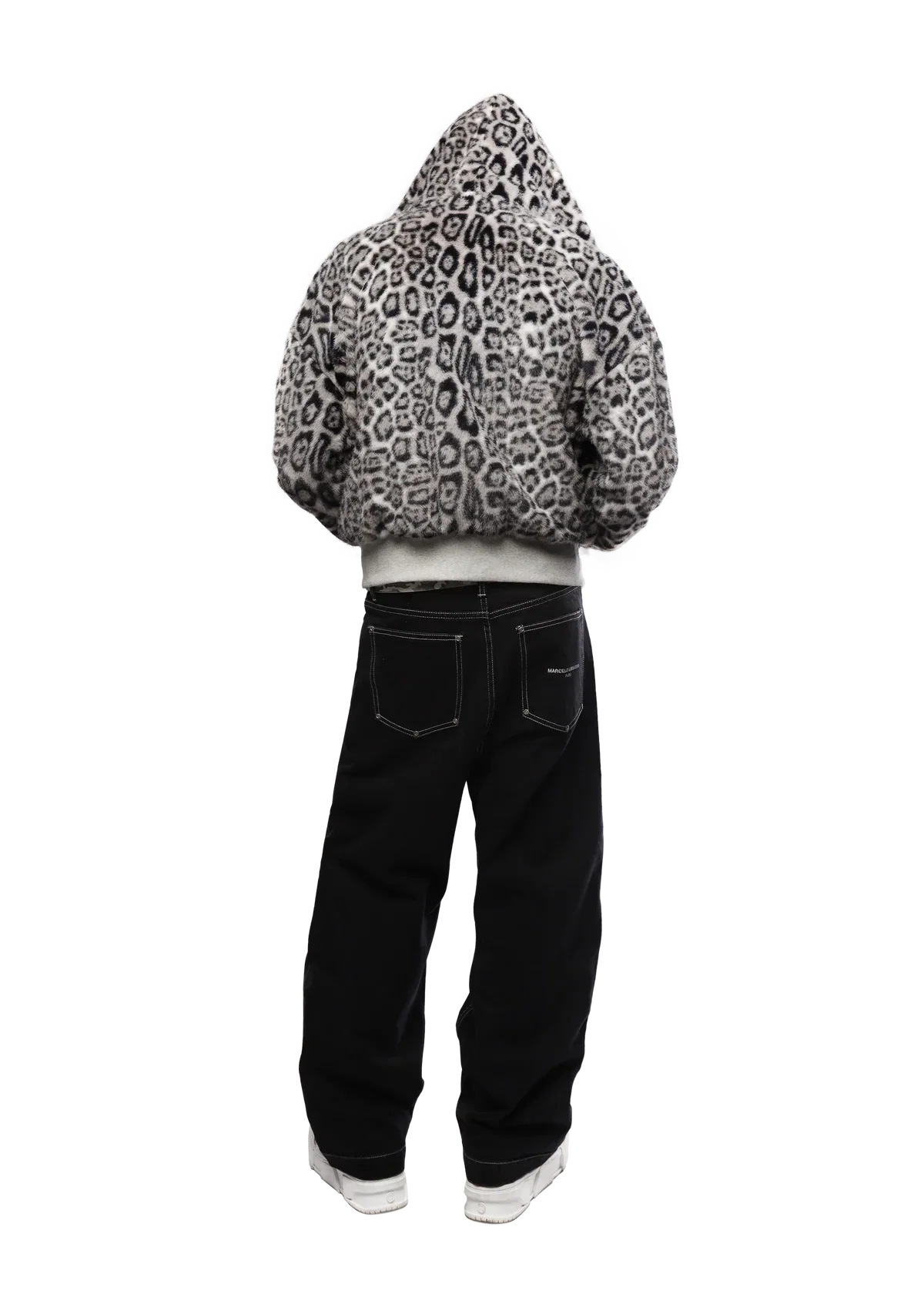 GREY/LEOPARD REVERSIBLE ZIPPER